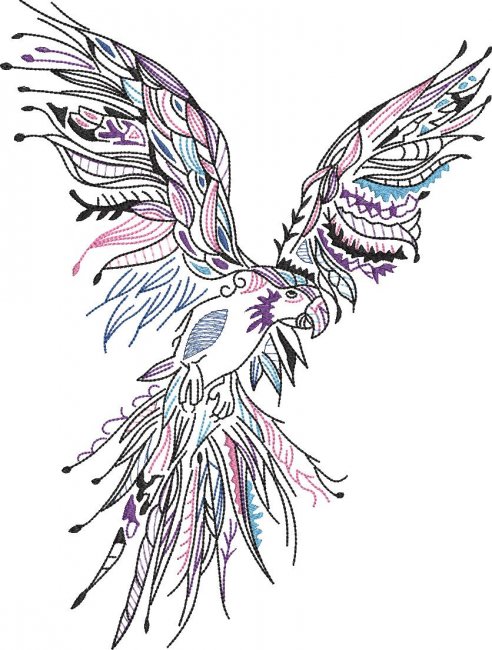 BFC1936 Large Decorative Parrot