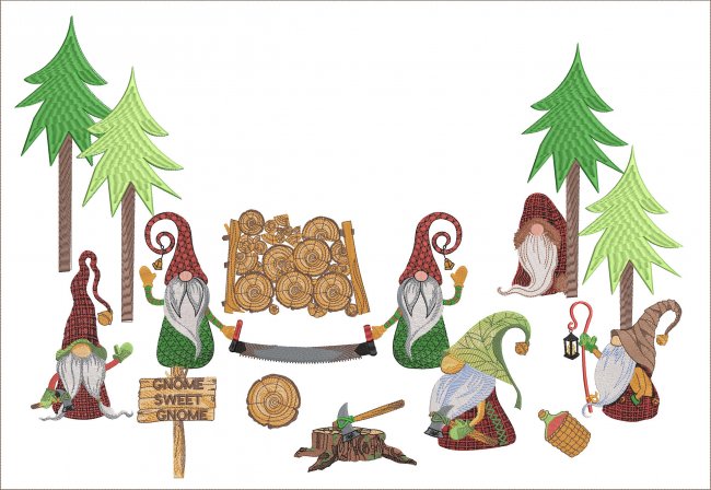 BFC1957 Lumberjack Gnomes