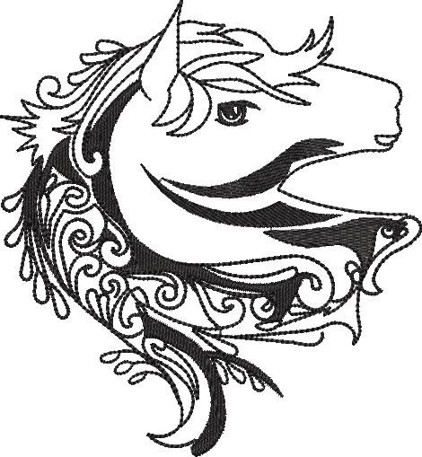BFC1978 Embellished Horse and Unicorn