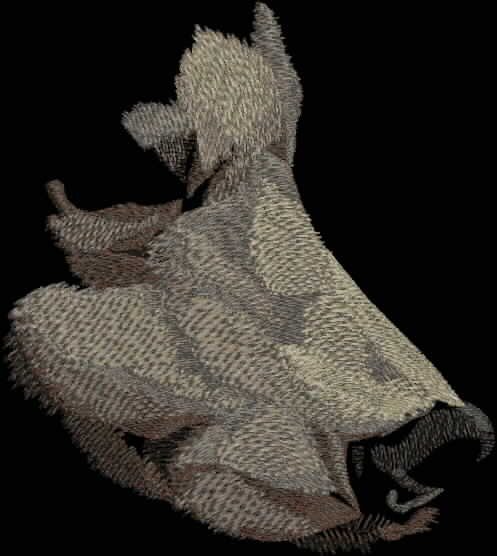 BFC2046 Large Eurasian Brown Bear on Black