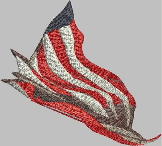 BFC2078 Large Patriotic Eagle No.2