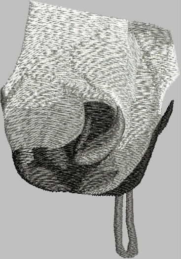 BFC2124 Large Portrait of a White Horse