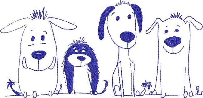 BFC2175 Cute Doggies
