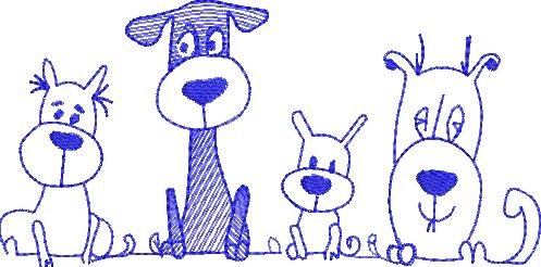 BFC2175 Cute Doggies