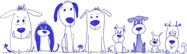 BFC2175 Cute Doggies