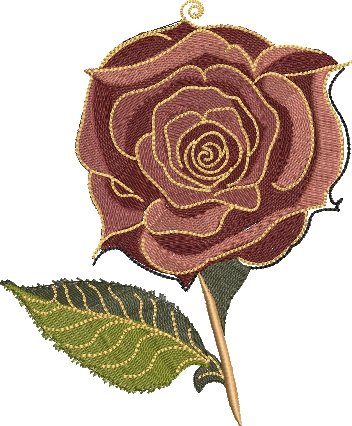 BFC2215 A Softened Steampunk Rose