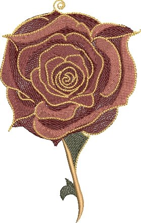 BFC2215 A Softened Steampunk Rose