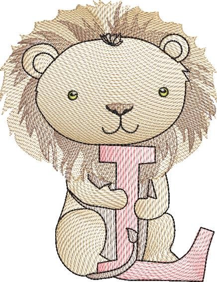 BFC32155 Cute Little Animals Alpha L