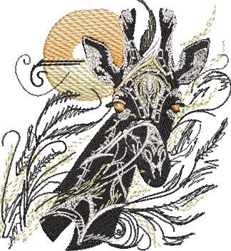 BFC32242 Tribal Giraffe