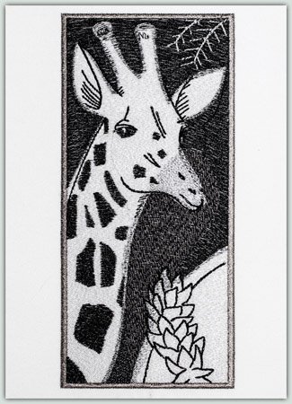 SA Architectural Etchings - Giraffe