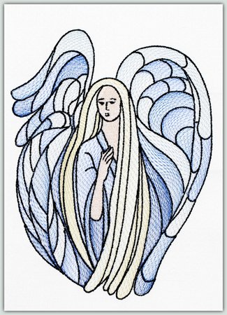 Stained Glass Angel 1