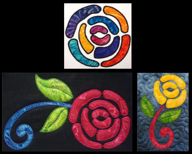 CCQ0466 - Applique Rose