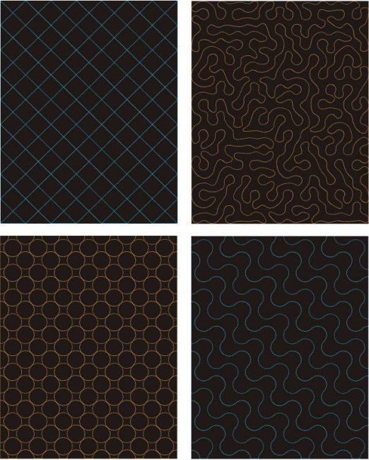 CCQ0539 - Rectangles - Quilting  for Large hoops