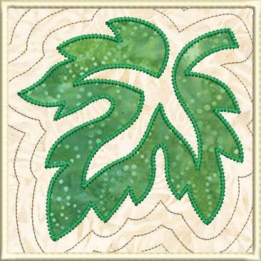 CCQ0572 - Applique Leaf 4 Sizes