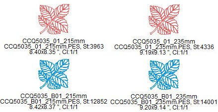 CCQ5035 - Leaf Single - All sizes included