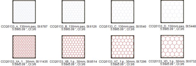 CCQ5133 - Honeycomb Quilting Set