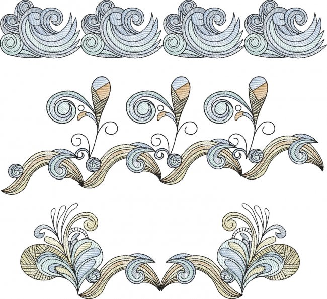 BFC1887 Decorative Art Nouveau Fish FUNSET