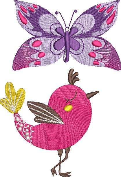 BFC1827 Birds, Flowers & Butterflies