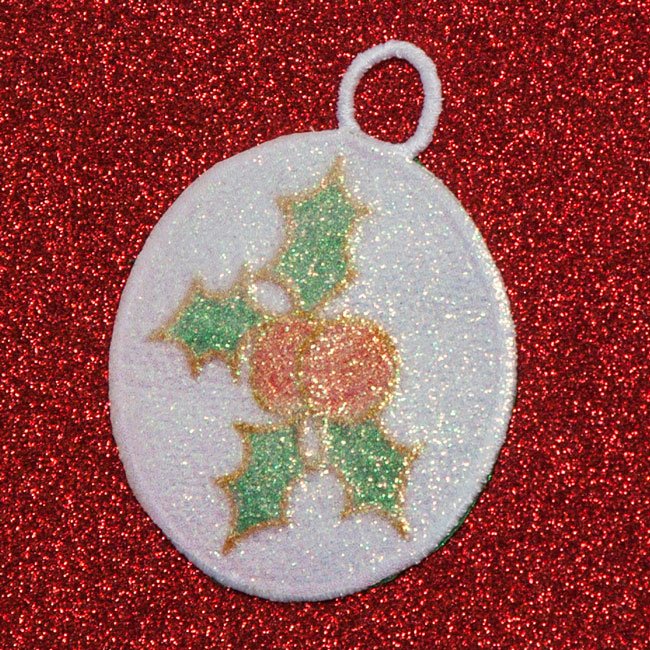 Christmas Ornament with Glitter