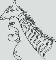 BFC1185 Decorative Element Series-Blkwork Giraffes