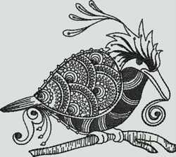BFC1217 Decorative Elements Series Blackwork Birds