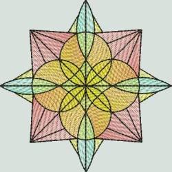 BFC1265 Sheer Mandala Quilt Circles