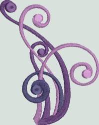 BFC1374 Glittery Scrolly Birds
