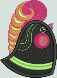 BFC1386 Embellished Funky Roosters