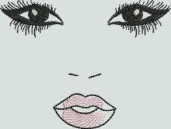 BFC1454 Applique Ladies for Glitter or Fabric