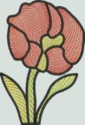 BFC1478 Tiffany Stained Glass Peony Window