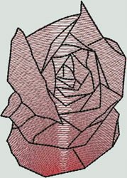 BFC1537 Stained Glass Squares-Roses