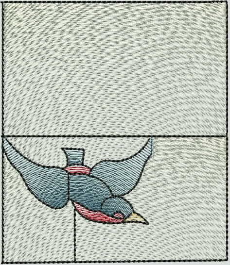 BFC1591 Stained Glass- Lake Vista with Swan