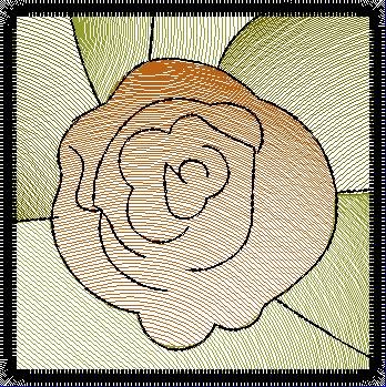BFC1631 Art Nouveau Winter Stained Glass