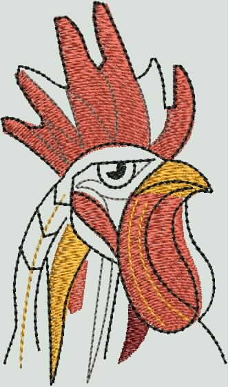BFC1636 Large Tribal Rooster