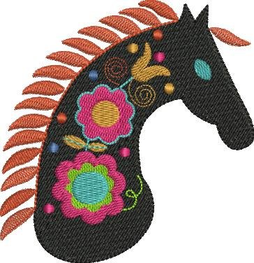 BFC1655 Embellished Horses