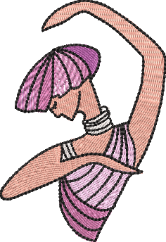 BFC1717 Applique or Not Dancing Ladies
