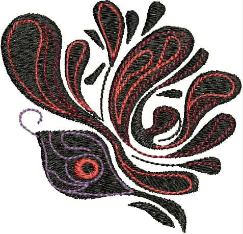 BFC1745 Four Tribal Rooster Portraits