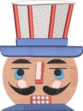 BFC1768 Large Patriotic Nutcracker