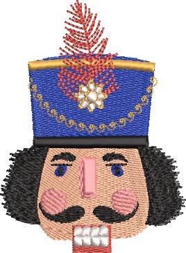 BFC1773 Large Blue And Red Nutcracker