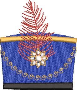 BFC1774 Split Blue And Red Nutcracker