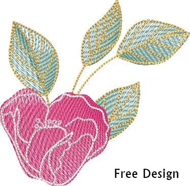 BFC1791 Watercolor Wild Roses