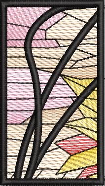 BFC1889 Variegated Sunflowers Stained Glass
