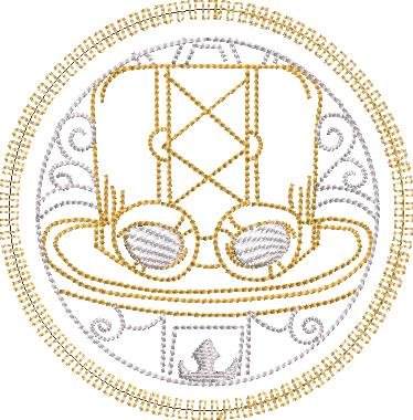 BFC1915 Steampunk Mandala Quilt Blocks
