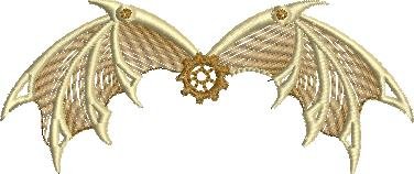 BFC1999 Steampunk Winged Clock