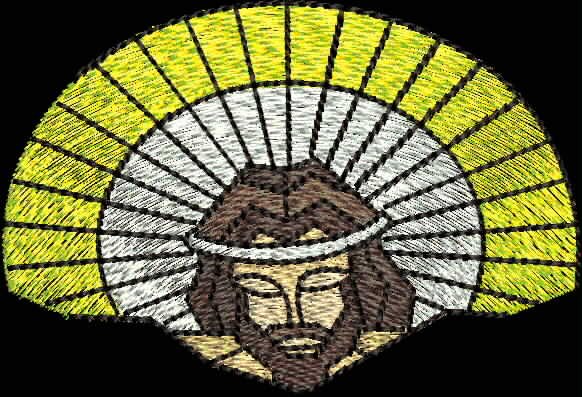 BFC2064 Large Jesus on the Cross on Black