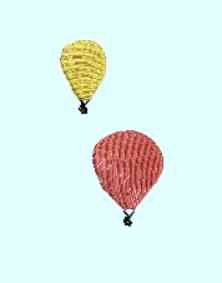 BFC0252 Scenic Bowl & Doily Balloon Festival