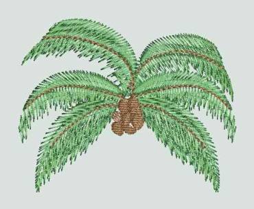 BFC0264 Lace Bowl and Doily-Tropical Palms
