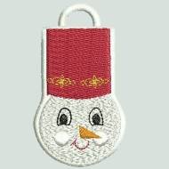 BFC0379 Freestanding Lace Snowman Ornaments