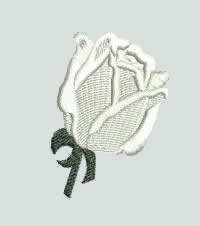 BFC0385  Lace Bowl & Doily Holly & White Roses