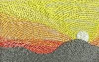 BFC0457 Stained Glass-Sunset